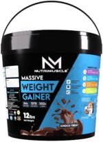 Nutrimuscle Massive Weight Gainer - 12 lbs - 5.44 Kgs - Choco Treat Flavour For Weight & Mass Gain