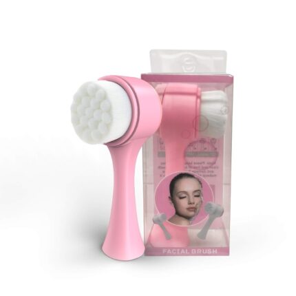 OKACHI GLIYA Face Brush, Facial Cleaning Brush Scrubber Silicone Manual Dual Face Wash Brush for Deep Pore Exfoliation Wash Makeup