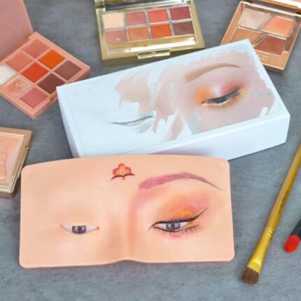 ONE_STOP_FOR_COSMETIC Makeup Practice Face Board, Silicone Makeup Face - Practice Skin Board,for Makeup PEye Makeup Practice for Beginner Makeup Artist The Perfect Makeup (SKIN, 1 - Pcs)
