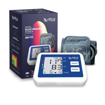 OTICA Fully Automatic Digital Arm Blood Pressure Monitor With MDI Technology For Most Accurate Measurement (With USB Cable), Multicolour