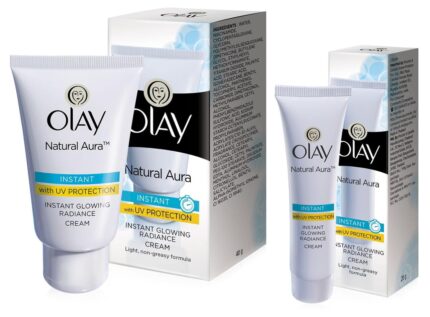 Olay Natural Aura Vitamin B3, Pro B5, E With Uv Protection, 40g&Olay Natural Aura Vitamin B3, Pro B5, E With Uv Protection Cream, 20 Gm