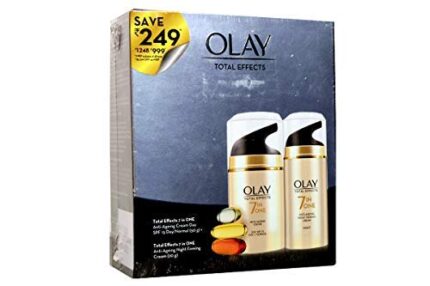 Olay Total Effects 7 In One Anti Ageing Cream Day Spf 15 50G + Total Effects 7 In One Anti Ageing Night Firming Cream 20G