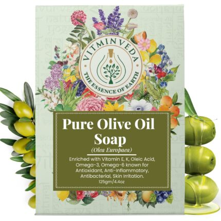 Olive Soap, Olive Oil Soap (125 Gm) | Luxury Premium Soap | Natural Soap | Handmade Organic Soap | Paraben & Chemical Free | Bath Soap for Men Women