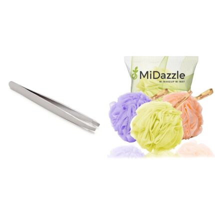 Omidazzle Slant Tip Tweezer Plucker for Eyebrow Slant Tip Tweezer Plucker for Eyebrow, Upper Lips, Blackhead Removal, Facial Hair For Women & Men