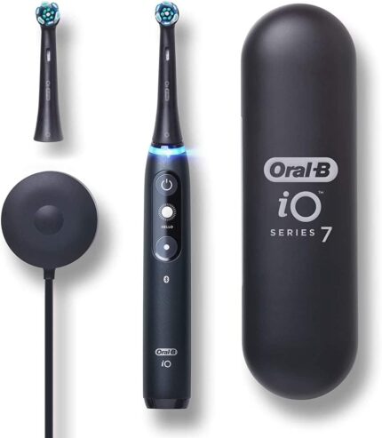 Oral-B Adult Io Series 7 Electric Toothbrush With 2 Brush Heads, Black Onyx, 1 Piece