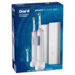 Oral-B Adult Smart Clean 360 Rechargeable Electric Toothbrush, 2-Pack,Red