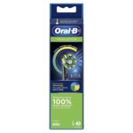 Oral-B Cross Action Electric Toothbrush Replacement Brush Heads, Black, 3 Count (Pack of 1)