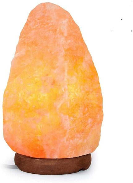 Original Himalayan Rock Salt Lamp in Natural Shape for Positive Energy or Vastu or Fengshui or Healing or Peace or Harmony or Purification (Orange, 1-2 Kg)