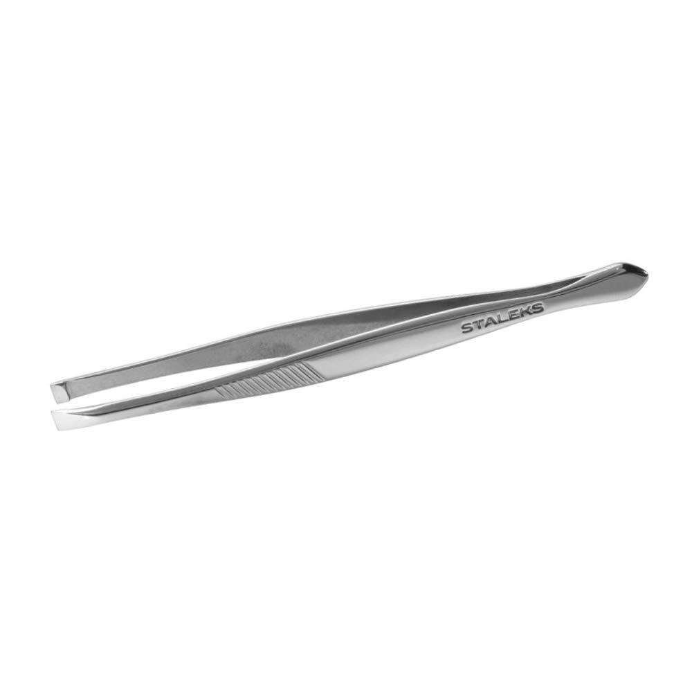 P-01 Eyebrow Tweezers with PVC Protective Case Total Length 9 cm