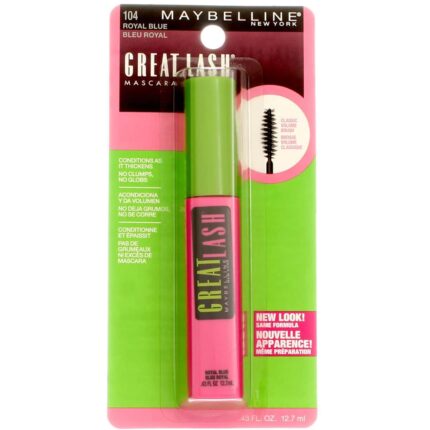 PACK OF 3!! Maybelline #104 Royal Blue Great Lash Mascara .43 fl.oz EACH