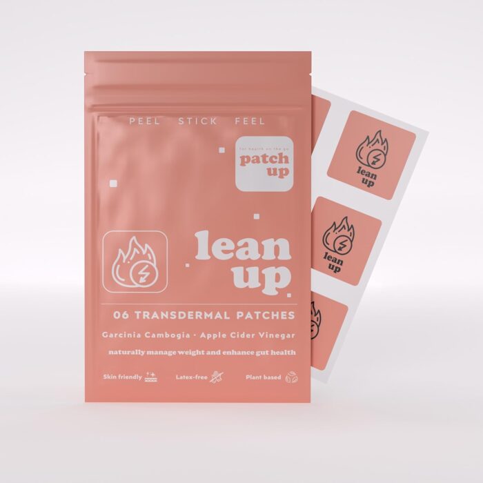 PATCH UP - Lean Up | Apple Cider Vinegar (ACV) patches | Gut and weight management | Improves digestion | Boosts metabolism | Reduces cravings and bloating (Standard, 6)