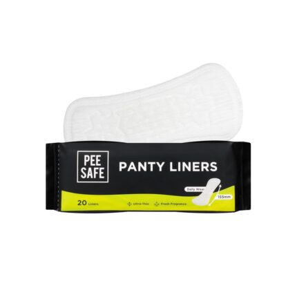 PEESAFE Panty Liners For Women Daily Use - 20 Liners | 155Mm Optimum Coverage (Small Size)
