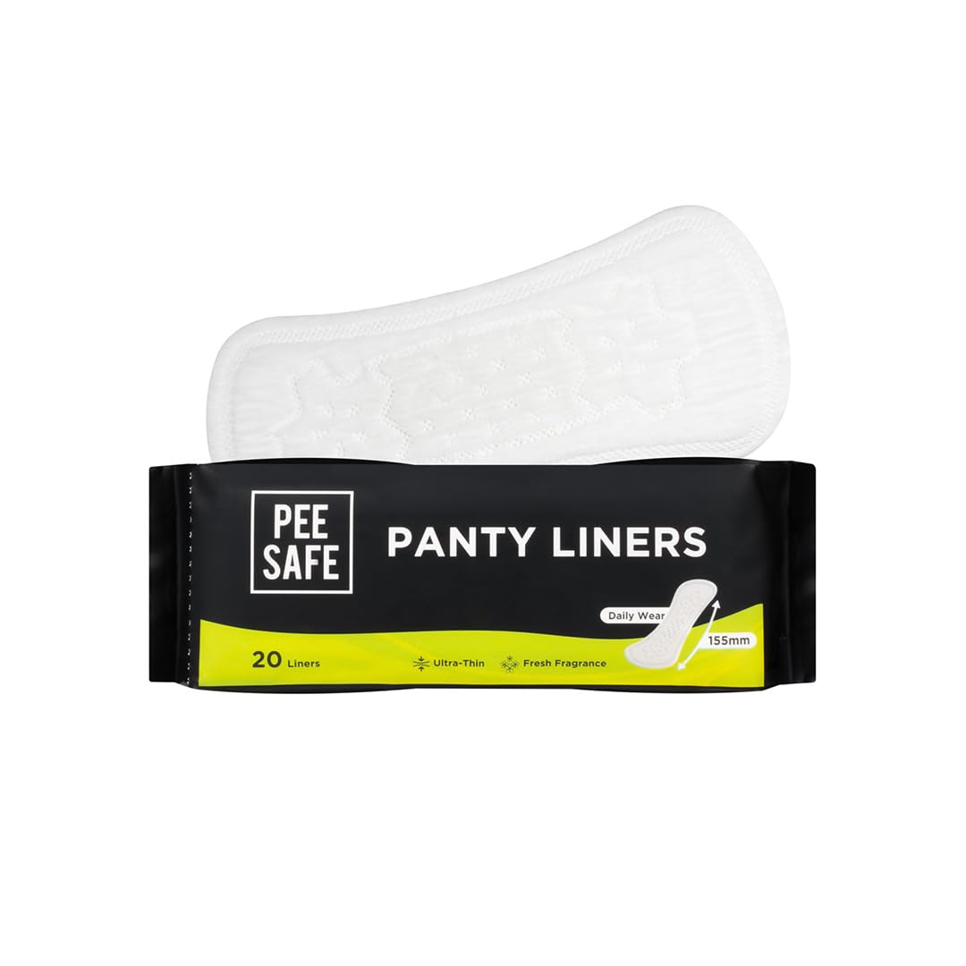 PEESAFE Panty Liners For Women Daily Use - 20 Liners | 155Mm Optimum Coverage (Small Size)
