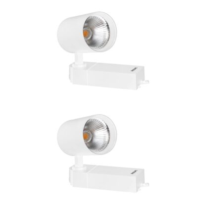 PHILIPS Aluminium 30-watt Ceiling Spot White Track Light|Indoor Ceiling Focus Light with Flexible Rotatable Head for Kitchen, Living Room & Display Shops|Warm White, Pack of 2