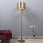 PHILIPS Aluminium Floor Lamp (Matt Gold)