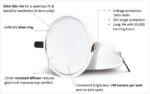 PHILIPS New Led Downlighter Aura StylEdge 5-Watt (Round, Natural White)