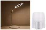 PHILIPS Orbit 5W Colour Changing LED Table Lamp - Warm to Natural to Cool White, Rechargeable, Touch Controlled With Non-Rechargeable Comet Wall Light 30575 (White)