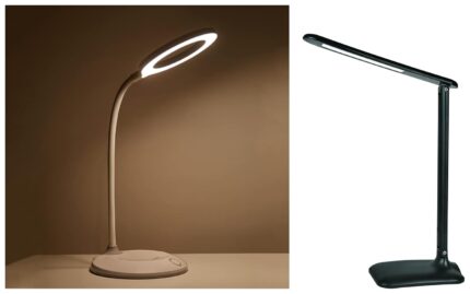 PHILIPS Orbit 5W Colour Changing Warm White to Natural White to Cool White & Rechargeable Touch Controlled LED Table Lamp Air Desk Light, 5 watt, Air-Light Minimalistic Design, Black