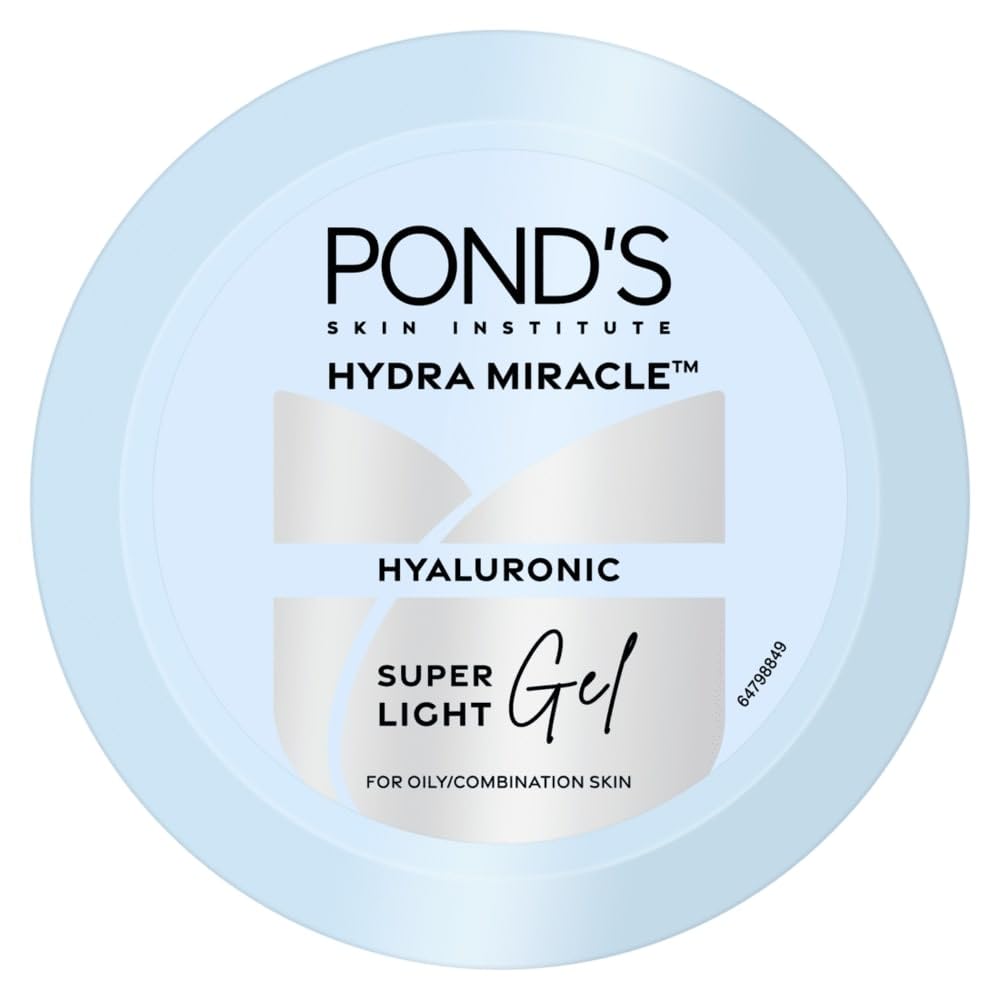 POND'S Super Light Gel Oil Free Face Moisturizer 300 g POND'S Super Light Gel Oil Free Face Moisturizer 300 g | With Hyaluronic Acid & Vitamin E for Fresh Glowing Skin & 48 hr Hydration - Daily Use