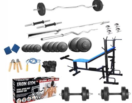 PROTONER 44 KGS with 4 Rods + 8 in 1 Bench Home gym package