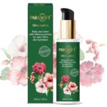 Parasoft Ultra Daily Moisturizing Body & Face Lotion with Hibiscus Extract, Shea Butter, Almond Oil, Glycerine & Vitamin E for 72 Hrs Hydration, Dry & Sensitive Skin - 100 ML