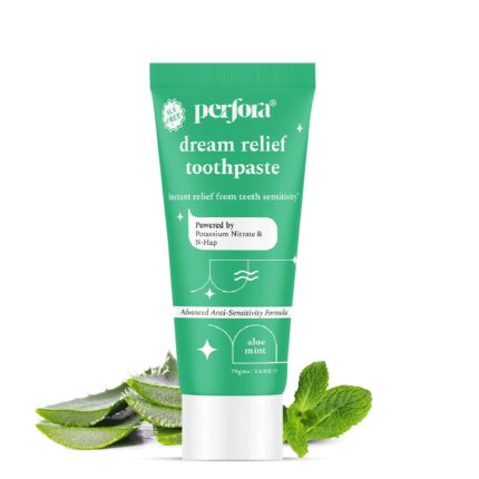 Perfora Dream Sensitive Toothpaste - 75 grams (Pack of 1) | Instant Sensitivity Relief for Kids & Adults | SLS Free & No Artificial Sweeteners | Made Safe Certified | Vegan Friendly Gel Toothpaste