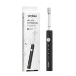 Perfora Rechargeable Electric Toothbrush With 1 Brush Head, 30,000 Vibrations, Super Soft Bristles, 3 Modes, 1 Year Warranty - For Men, Women & Kids, Tuxedo Black