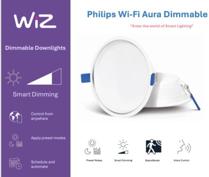 Philips 10W Smart Wi-Fi Aura Dim DL WW