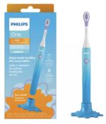 Philips One for Kids by Sonicare Battery Toothbrush, Blue, HY1130/02