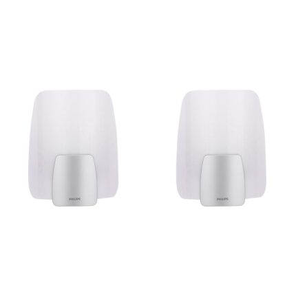 Philips Polycarbonate Decorative Wall Light/Wall Lamp | Comet Indoor Wall Lamp for Living Room & Bedroom | B22 Base | Pack of 2 (Bulb Not Included)
