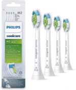 Philips Sonicare Optimal White BrushSync Enabled Replacement Heads, 4pk, White - HX6064/12