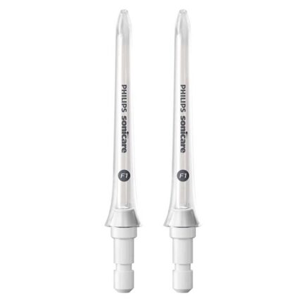 Philips Sonicare Standard F1 Oral Irrigator Nozzle Twin Pack - Oral Water Flosser use with Philips Sonicare Cordless Power Flosser (Model HX3042/00)