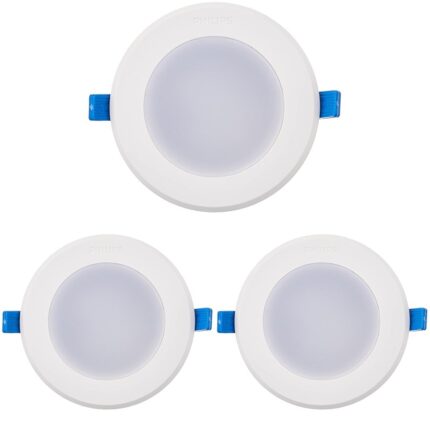 Philips Starfit 7 watt Concealed JB LED downlighter for Ceiling with 3 inch Cut-Out (Cool Day Light, Pack of 3), White