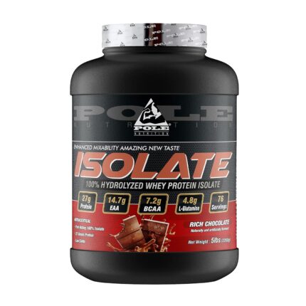 Pole Nutrition Isolate 100% Whey Protein | Chocolate Flavor | 5 lbs, 2268g 76 Servings of Pure Protein Power for Optimal Muscle Support