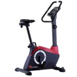PowerMax Fitness BU-800 Magnetic Upright Bike for Home use, 6kg flywheel, 110kg max User Weight, 8 Level Tension, 3pcs Crank, Multiconsole LCD Display, Hand Pulse Sensor, Adjustable seat, iPad Holder