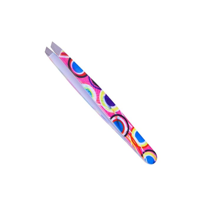 Precision Slanted Eyebrow Tweezers Set Stainless Steel Ingrown Hair Color (Slanted)
