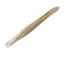 Precision Tweezer and Plucker for Upper Lip, Eyebrows, Professional Stainless Steel Hair Removal Tool with Fine Tip for Detailed Grooming and Shaping size 3.5 inch pack of 1