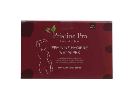 Pristine Pro Fresh & Clean Feminine Hygiene Wet Wipes | pH Balanced for Intimate Freshness | Safe, Gentle & Alcohol-Free | Paraben-Free | 50 Wipes