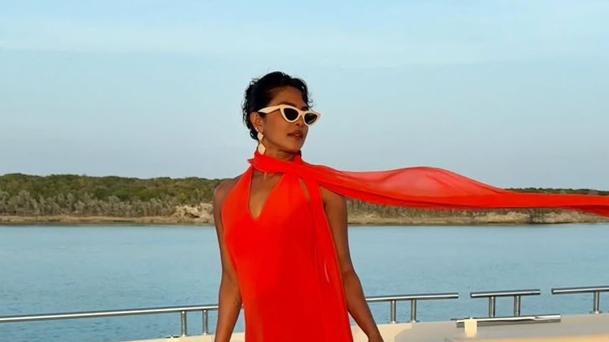 Priyanka Chopra Jonas' beachside wardrobe had it all, from ruched minidresses to striped bikinis