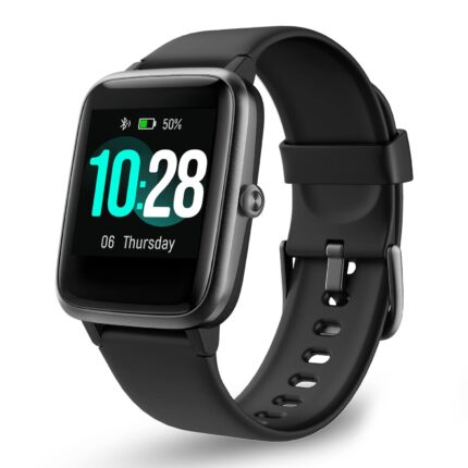 Pro-Fit Move VeryFitPro Smart Watch IP68 Waterproof Fitness Tracker Heart Rate Monitor Step Counter (ID205L) (Black)