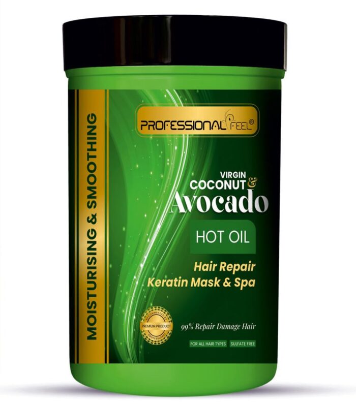 Professional Feel Virgin Coconut & Avocado Oil Hair Repair Keratin Hair Repair Mask & Spa, Total Repair Hair (800 gm)