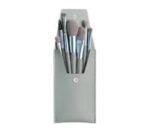 RB Makeovers Professional Celebrity Makeup Brush Set with soft Leather Pouch (Pack of 8) (Ocean Green)