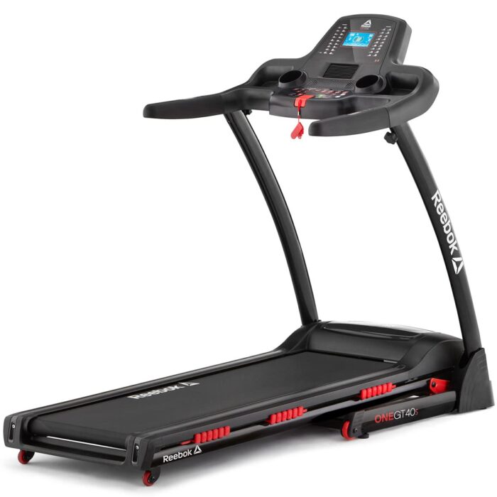REEBOK GT40S One Series Treadmill - Black, 2HP Motor, 16Kph Speed, 12% Incline, 5" LCD Display, Auto Incline, Space-Saving Storage, Free Installation Assistance
