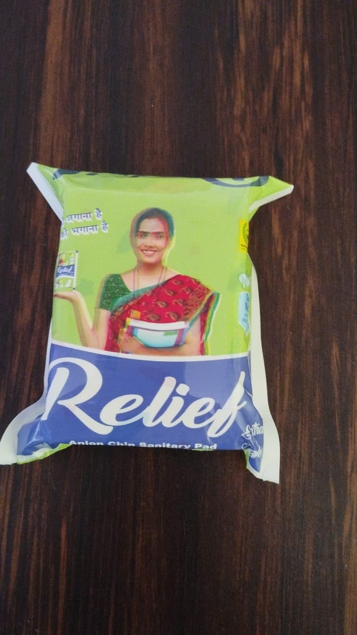 RELIEF ULTRA HYGIENE+COMFORT SANITARY PADS, 6 L*10=60 PC + PADS, FOR HEAVY FLOW, LONG LASTING PROTECTION, LOCKS ODOUR & WETNESS, DRY TOP SHEET.