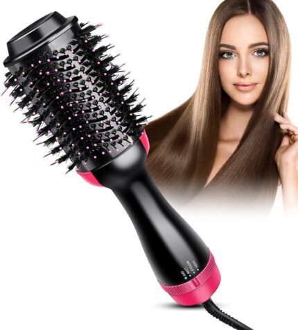 RENARSH One Step Hair Dryer And Volumizer,Hot Air Brush, Blow Dryer Brush, Ceramic Electric Blow Dryer Styler Straightener, 3 In1 Styling Oval Comb, Negative Ion Hair Straightener Brush