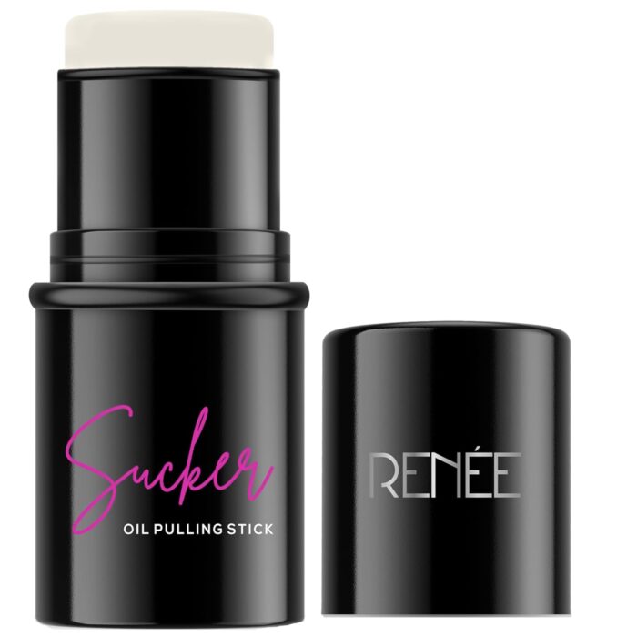 RENEE Sucker Oil Pulling Stick 5gm, Roll-on Instant Mattifies & Smoothens Skin Texture| Enriched with Cocoa butter, Argan & Macadamia Oil| Reduces Shine Due to Excess Oil, Blurs Pores & Fine Lines