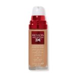 REVLON Age Defying 3X Makeup Liquid Foundation, Firming, Lifting And Anti-Aging Medium, Buildable Coverage With Natural Finish SPF 20, 050 Honey Beige, 1 Fl Oz