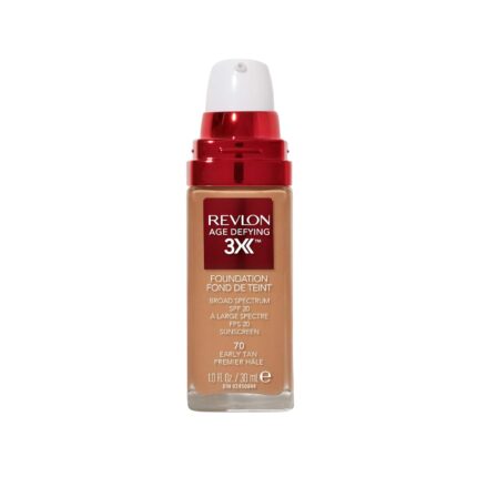 REVLON Age Defying Firming And Lifting Serum Matte Makeup With Buildable Coverage, Early Tan, 1 Count