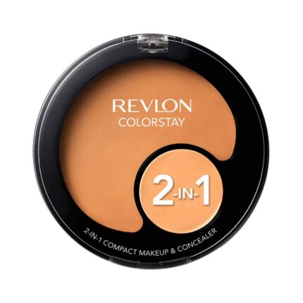 REVLON Colorstay 2 in 1 Compact Combination Light Makeup and Matte Concealer, Buff,(11g+ 1.3g)