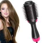 RIOZLOT Hair Dryer Brush Blow Dryer Brush in One 4 in 1 Styler Volumizer for Drying, Styling, Straightening, Curling with Negative Ionic Technology for Short Long Thin Thick Hair